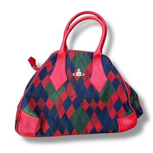 Vivienne Westwood Multicolored Argyle Handbag